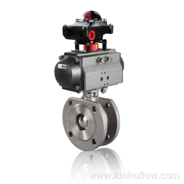 Q671F-16P/R thin type Pneumatic ball valve